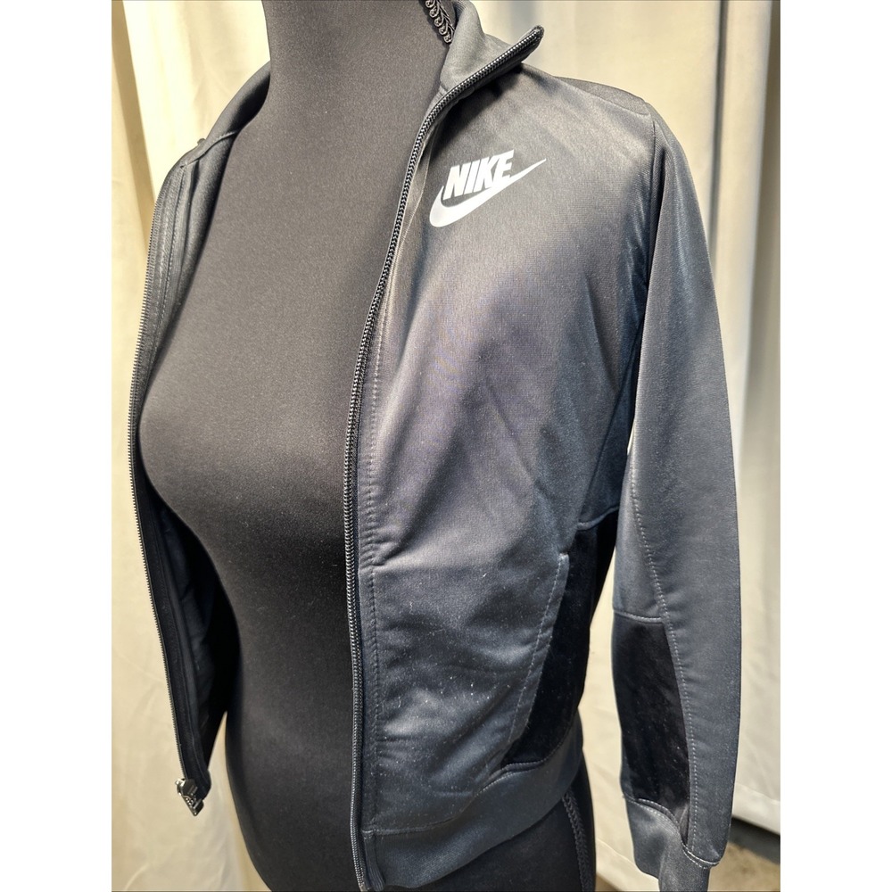Nike Kids Black Lightweight‎ Active Jacket Size 7 Front Pockets